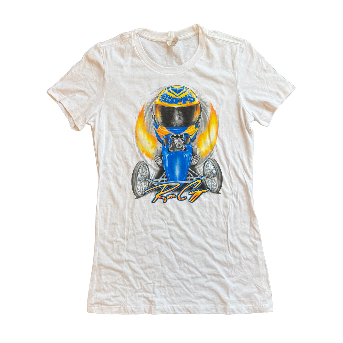 Ron Capps Fuel Altered Ladies Tee - White