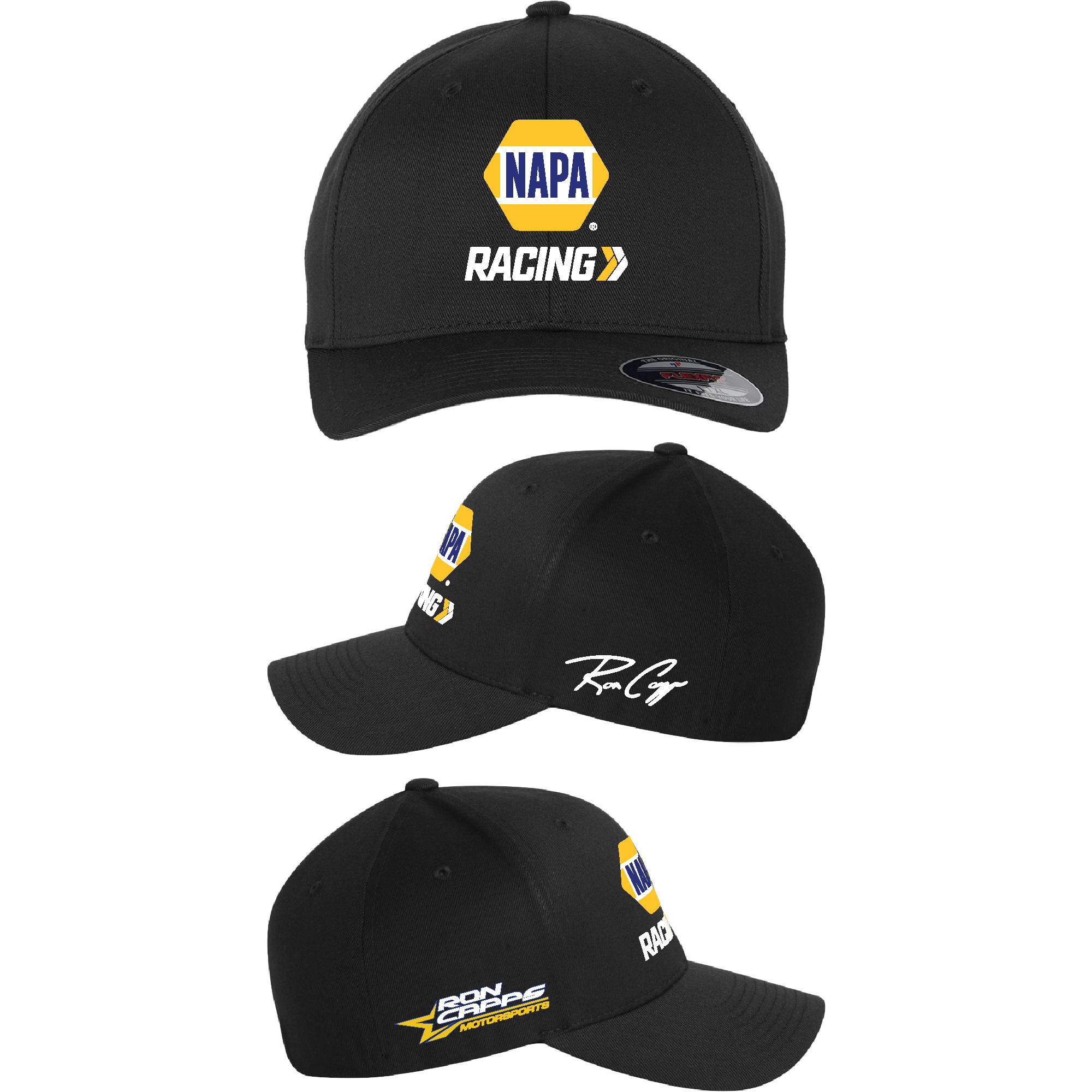 Ron Capps NAPA Racing Flexfit Hat Black