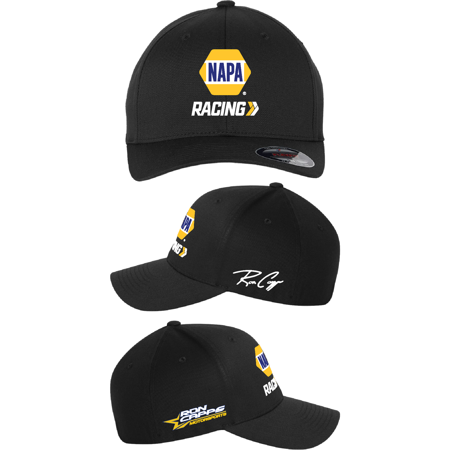 Ron Capps NAPA Racing Flexfit Hat - Black
