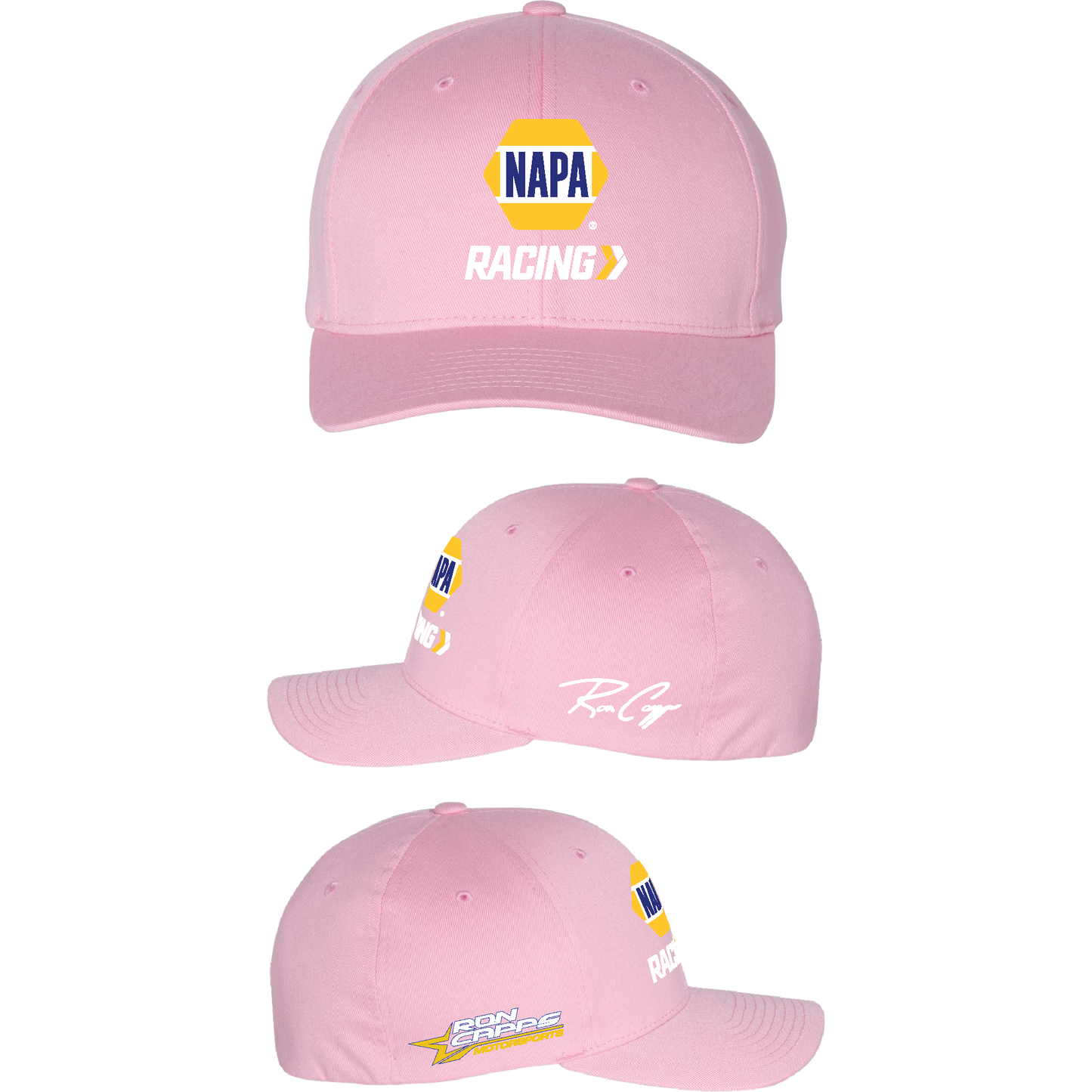 Ron Capps NAPA Racing Flexfit Hat - Pink