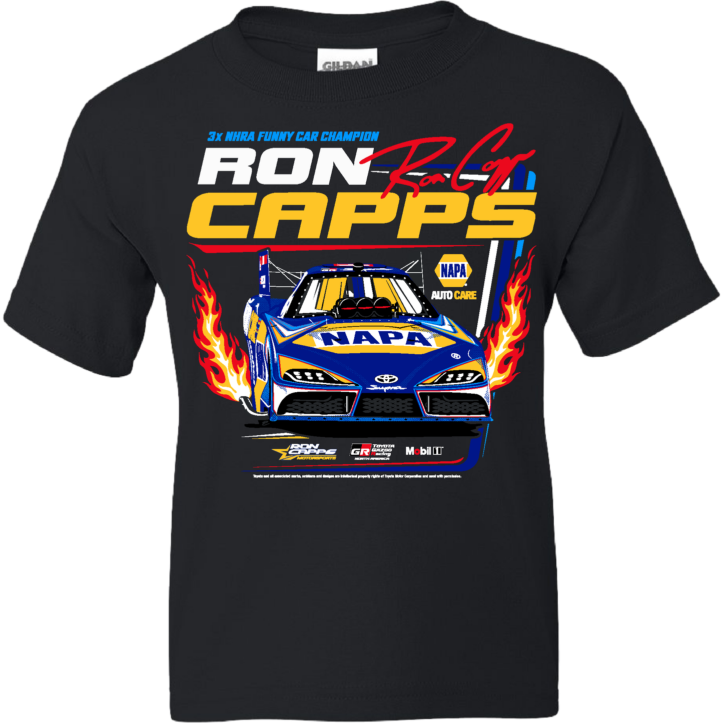 Ron Capps NHRA Racing Youth Tee - Black