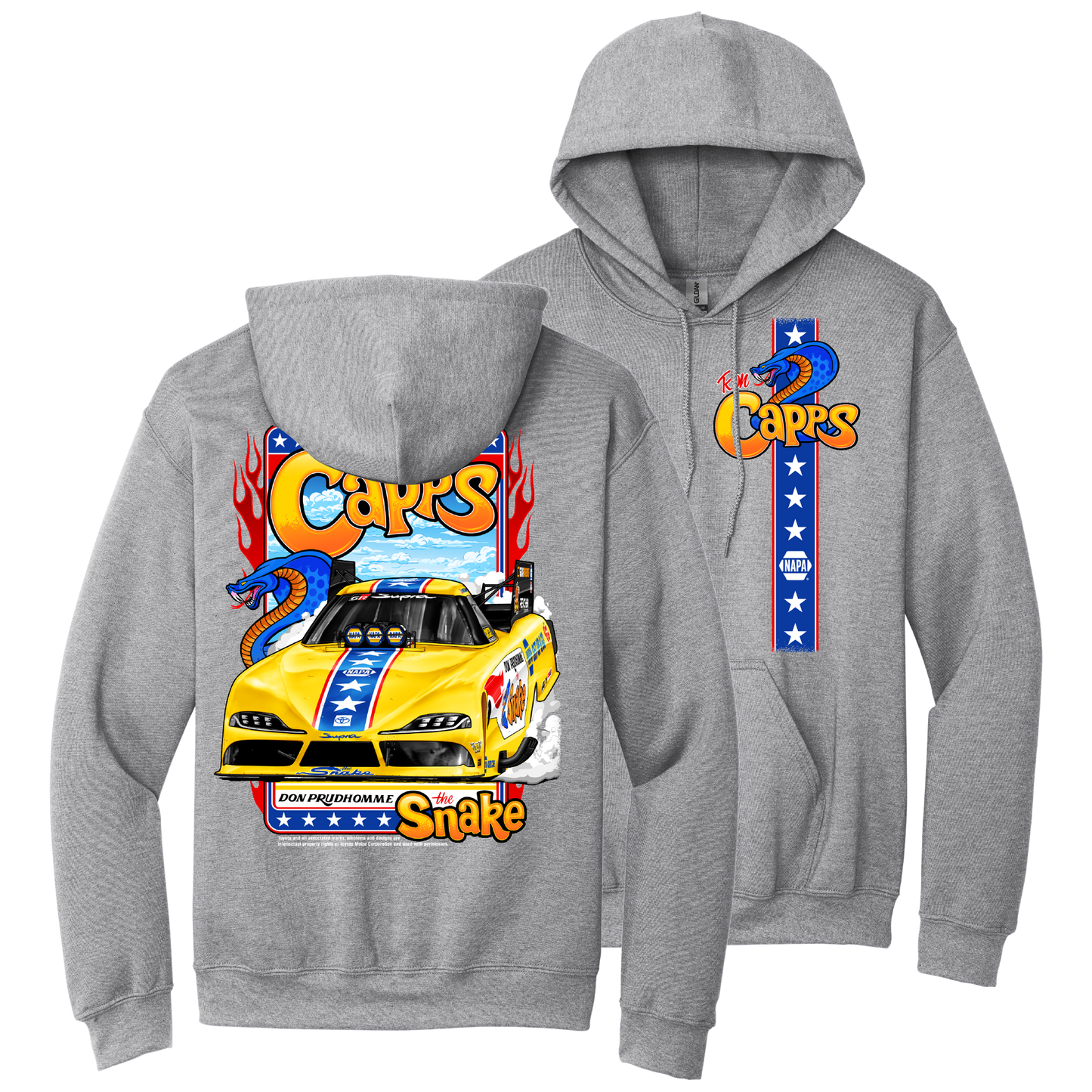 Ron Capps HotSnake Hoodie - Grey