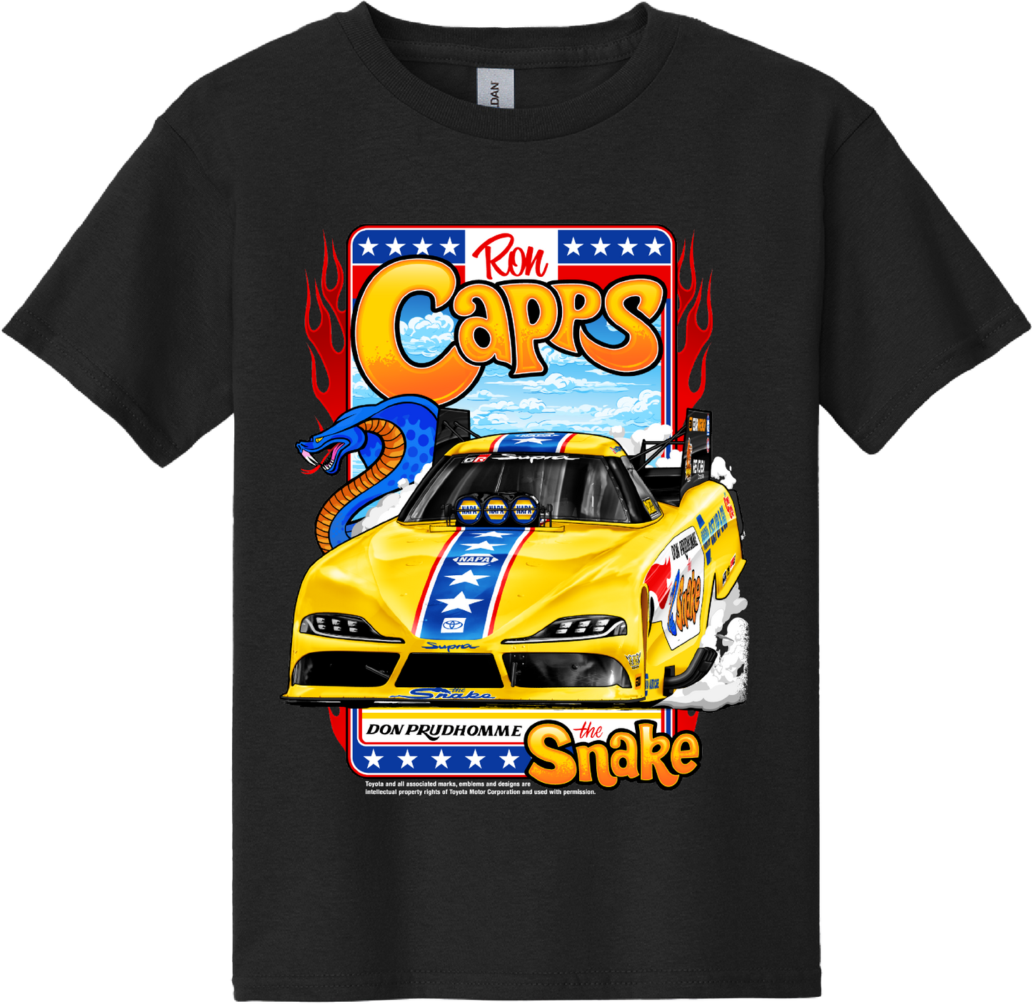 Ron Capps HotSnake Youth Tee - Black