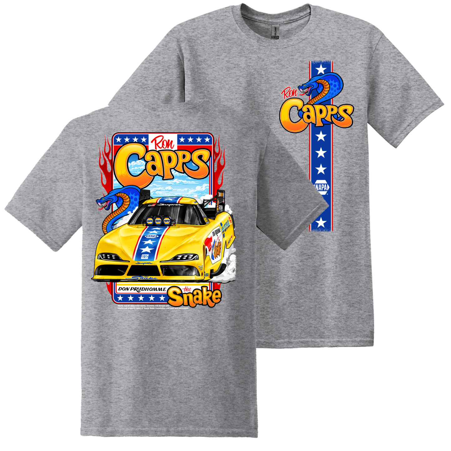 Ron Capps HotSnake T-Shirt - Grey