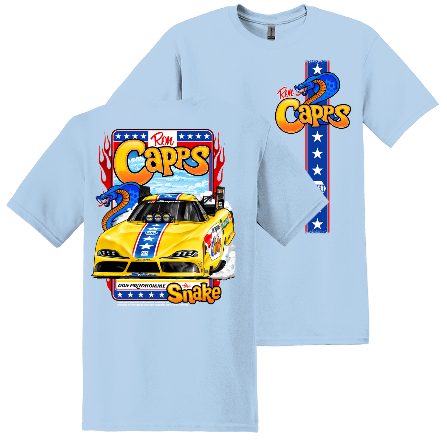 Ron Capps HotSnake T-Shirt - Light Blue