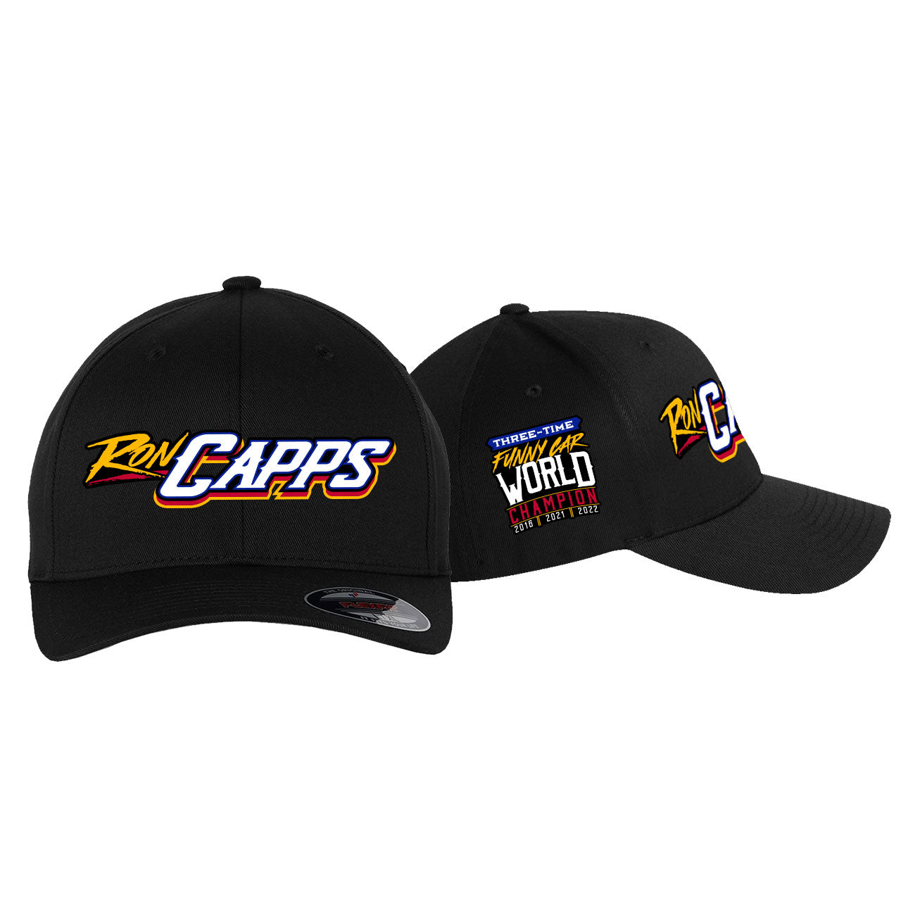 3x Champ Flexfit Hat - Black