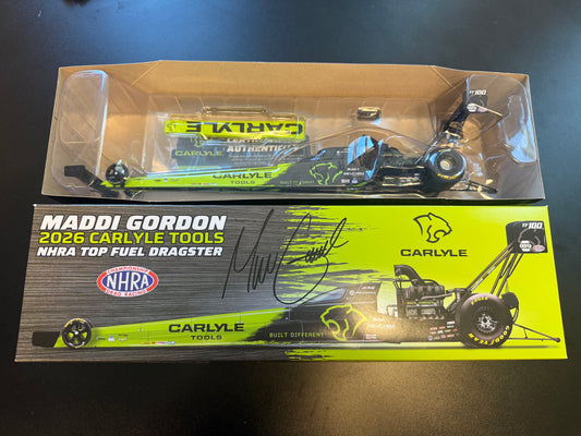 AUTOGRAPHED Maddi Gordon 2026 Carlyle Tools Diecast