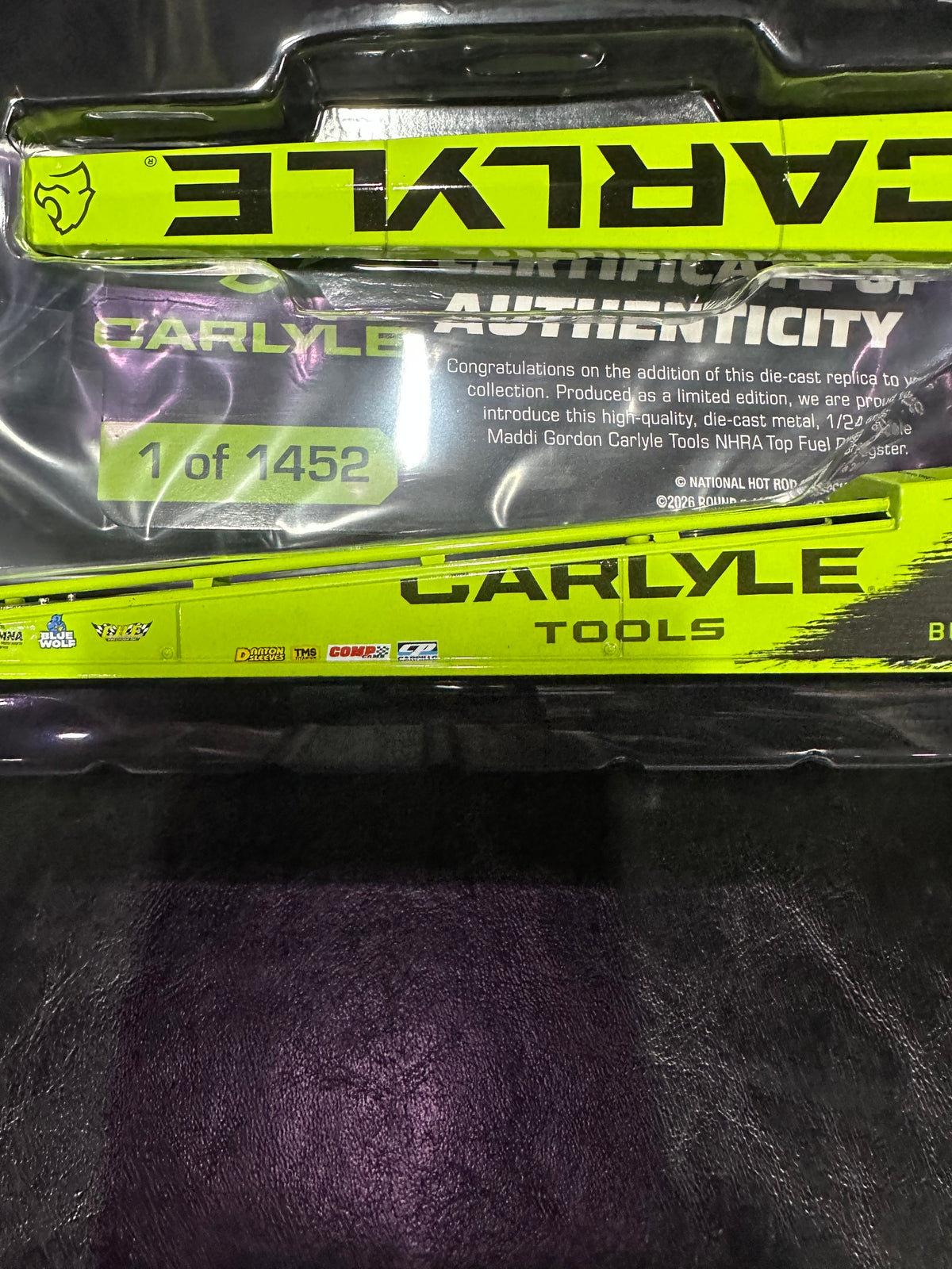 AUTOGRAPHED Maddi Gordon 2026 Carlyle Tools Diecast
