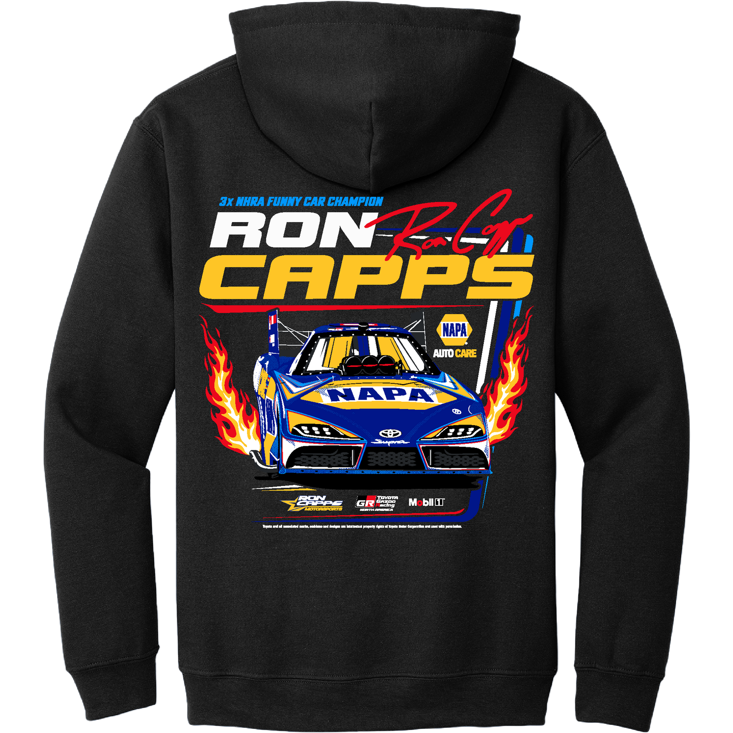 Ron Capps NHRA Racing Hoodie - Black