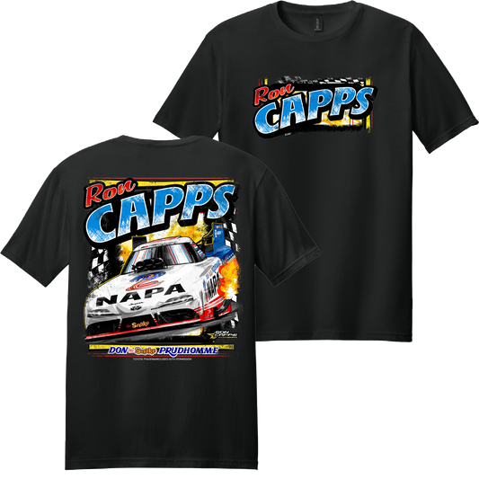 Ron Capps Snake Throwback Tee - Black