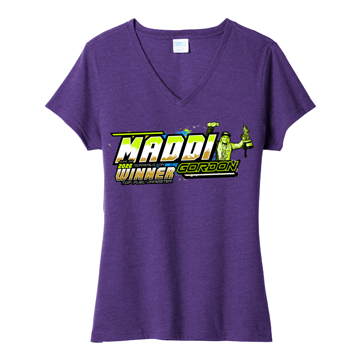 *PRE-ORDER* Maddi Gordon Women's First Win V-Neck Tee