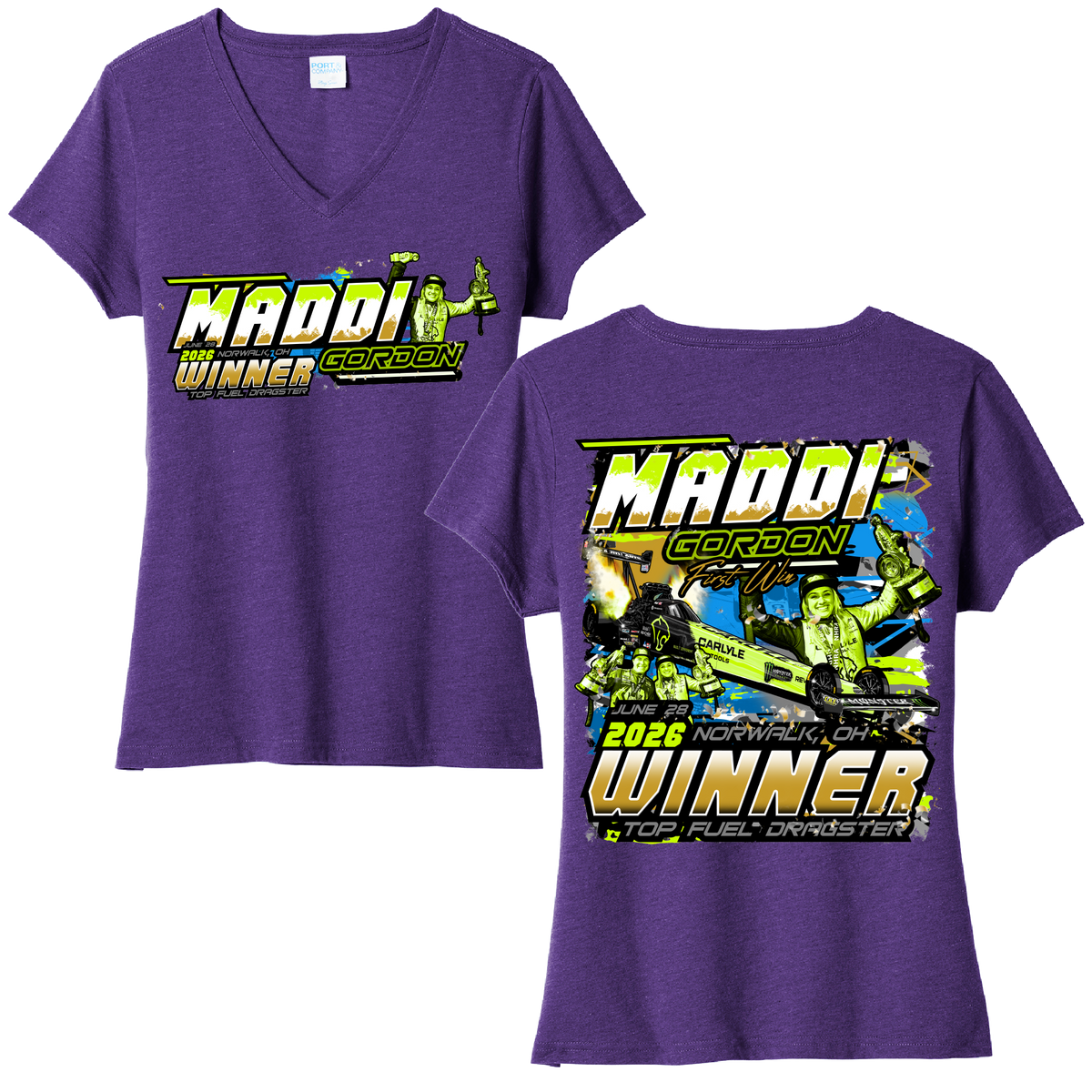 *PRE-ORDER* Maddi Gordon Women's First Win V-Neck Tee