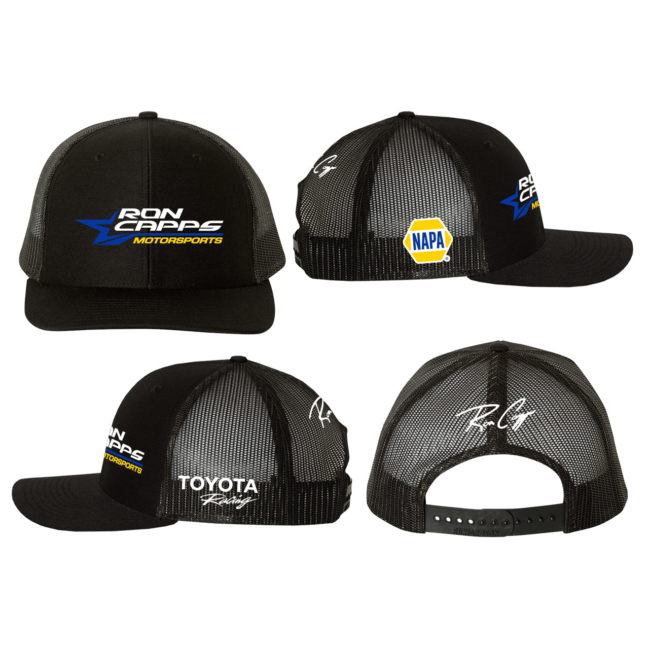 Ron Capps Motorsports Snapback Trucker Hat - Black